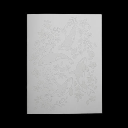 White Watercolor Coloring Book - Large Print